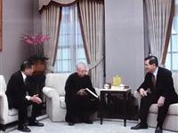 蕭萬長會見歐豪年萬世太平