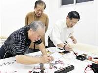 現場揮毫字画俱老