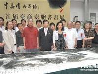 两岸书画家合绘华夏胜境图