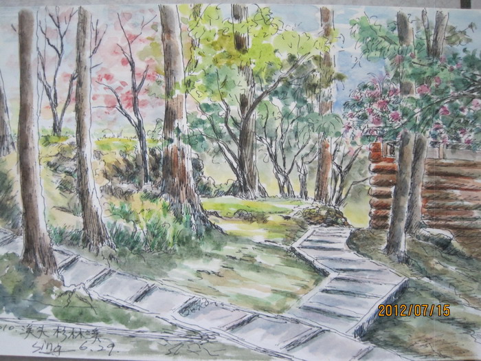溪头畔杉林溪/史瑛行旅速写