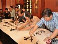 明心堂笔会画案亦为古船木