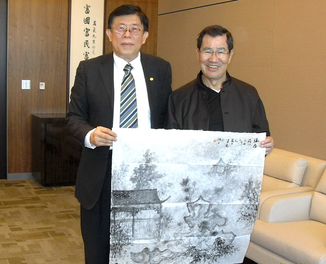 桂邕粥会以名家绘幽居作礼