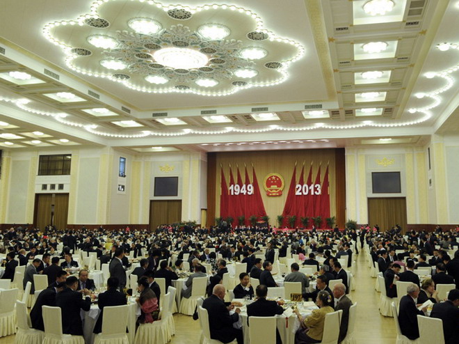 北京国庆招待会席开313桌