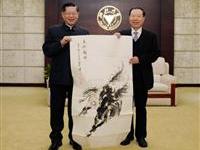 陆炳文马到成功画赠王在希