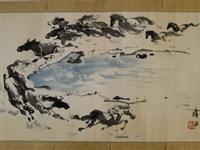 粥贤叶醉白遗作天马欣赏一