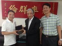 拜会福建省同乡会长蒋启弼