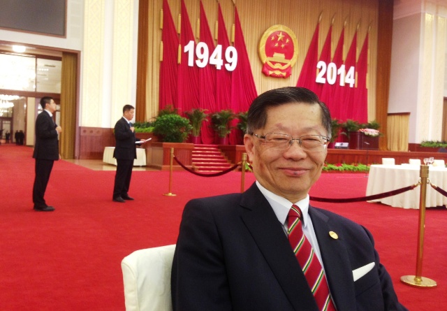 陸炳文參加國宴坐頭排前列