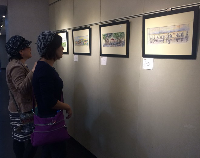 欢迎参观国父馆展史瑛速写