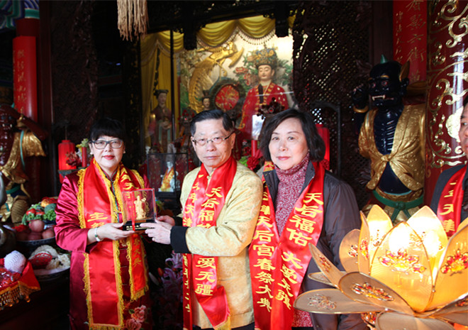 祭告大妈金身妈祖起驾回台
